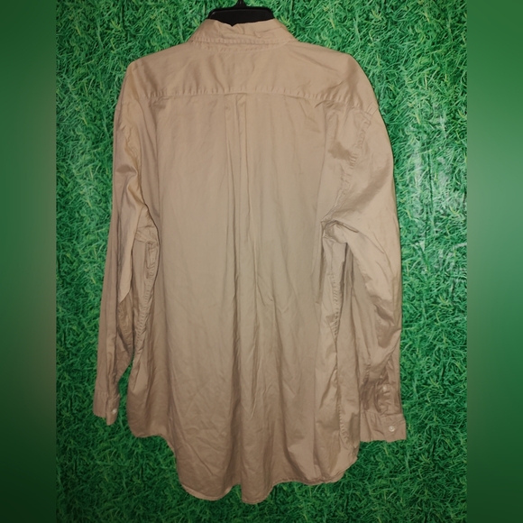 Polo Jeans Company By Ralph Lauren MFG Button Down Beige Long Sleeve XXL Pre-own - Picture 5 of 13